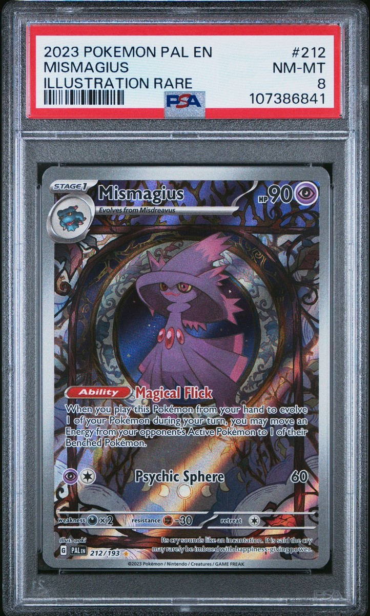 PSA 8 Mismagius #212 2023 Pokemon Pal Paldea Evolved 107386841 | eBay