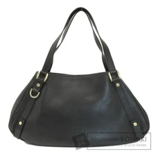 GUCCI 130736 Logo Tote Bag Leather Ladies Used