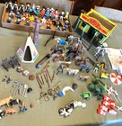 Lot Of Vintage 1974 Playmobil Geobra Western Cowboy Figures -see video!!
