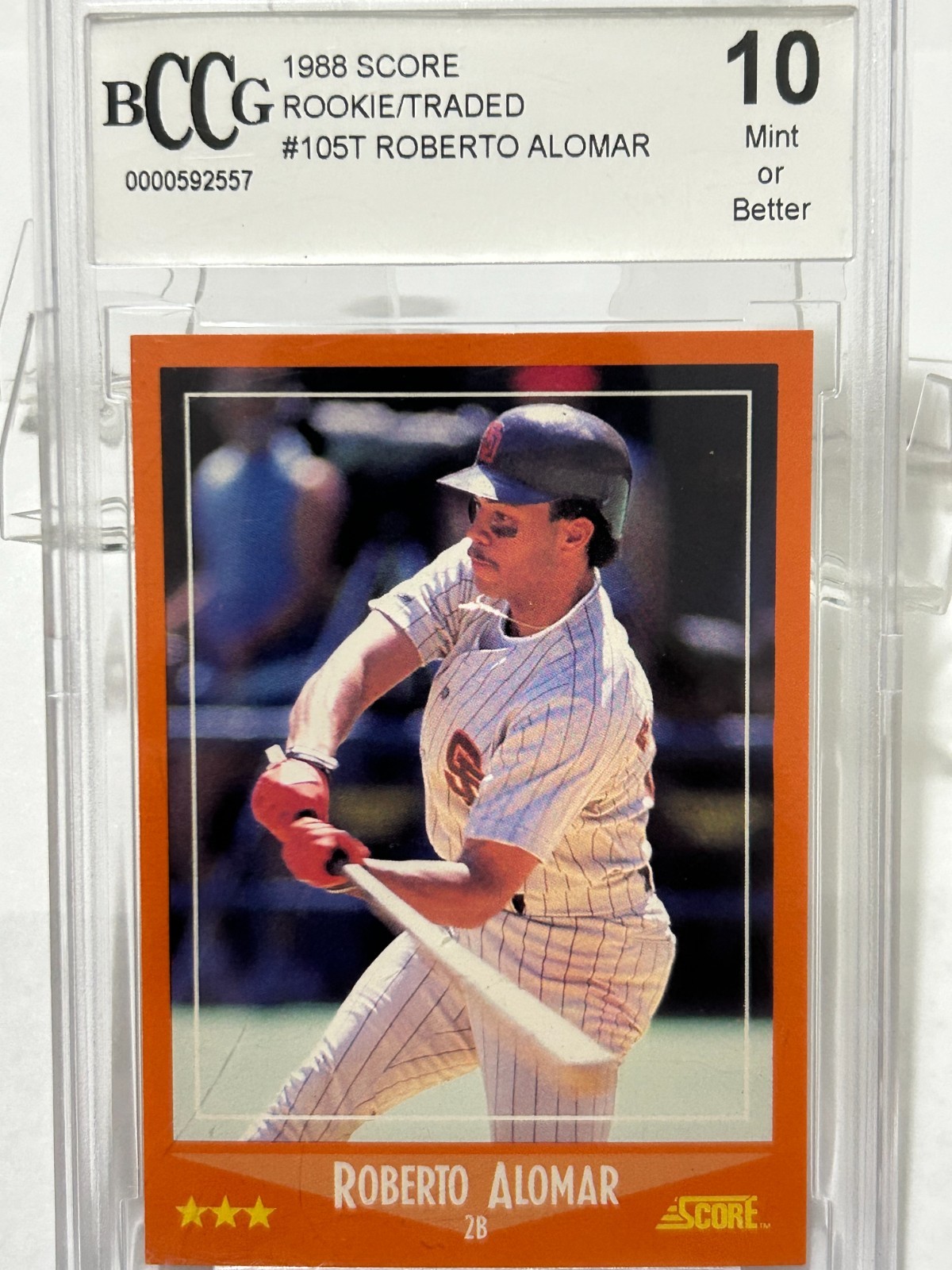 1988 Score Rookies & Traded - Roberto Alomar #105T Glossy (RC)