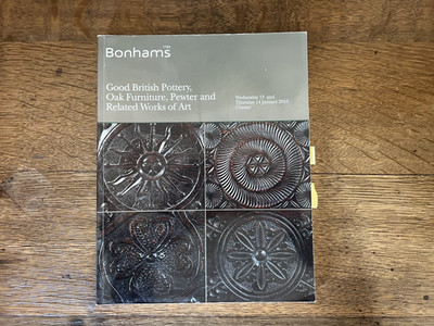 Bonhams Sales Catalogue Good British Pottery Oak Furniture Pewter & Related Art