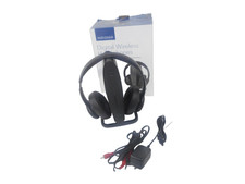 Insignia - NS-HAWHP2 RF Wireless Over-The-Ear Headphones - Black - READ
