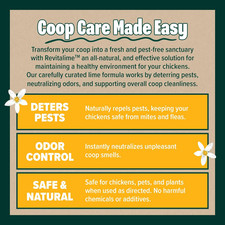 Revitalime Coop Care Made Easy- All-Natural Coop Freshener Odor Pest Eliminator