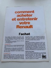 RENAULT Brochure 1971  R4 R6 R8 R8 S R10 R12 R16 TS TL GORDINI BREAK AUTOMATIQUE