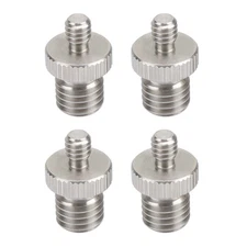 4Pcs CAMVATE 1/4" Male to M12 Male Double-end Screw Adapter for Camera Rig