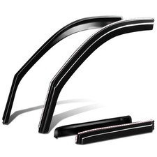 Fit 24-26 Toyota Tacoma Crew Cab 4-Piece In-Channel Wind Rain Side Window Visors
