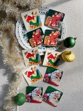Coca Cola Coasters Christmas Santa Claus 1999 Vintage Classic Advertising Xmas 8