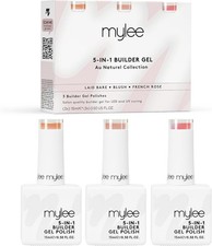 Image of Mylee 5 in 1 Builder Base Strengthening Gel Trio 3x15ml, UV/LED Nail Polish Coa