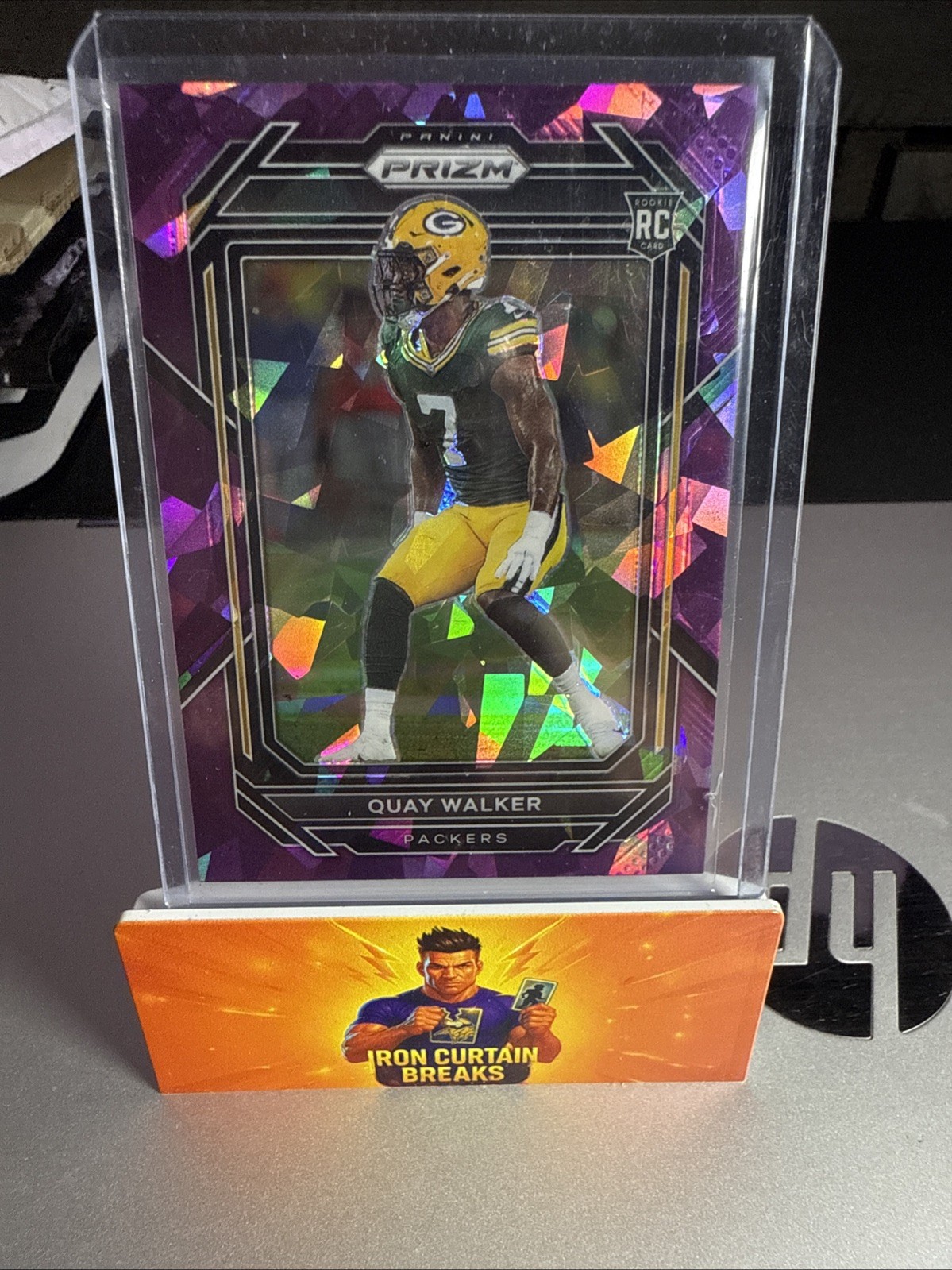 2022 Panini Prizm Rookies Quay Walker #373 Purple Ice Prizm /225 (RC)