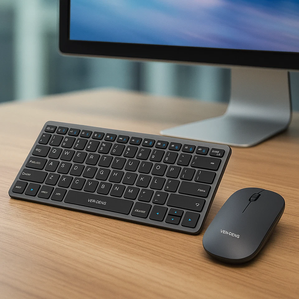 Ven-Dens Wireless Keyboard & Mouse Set - Slim 2.4GHz USB for Microsoft & Mac - Image 2 of 4