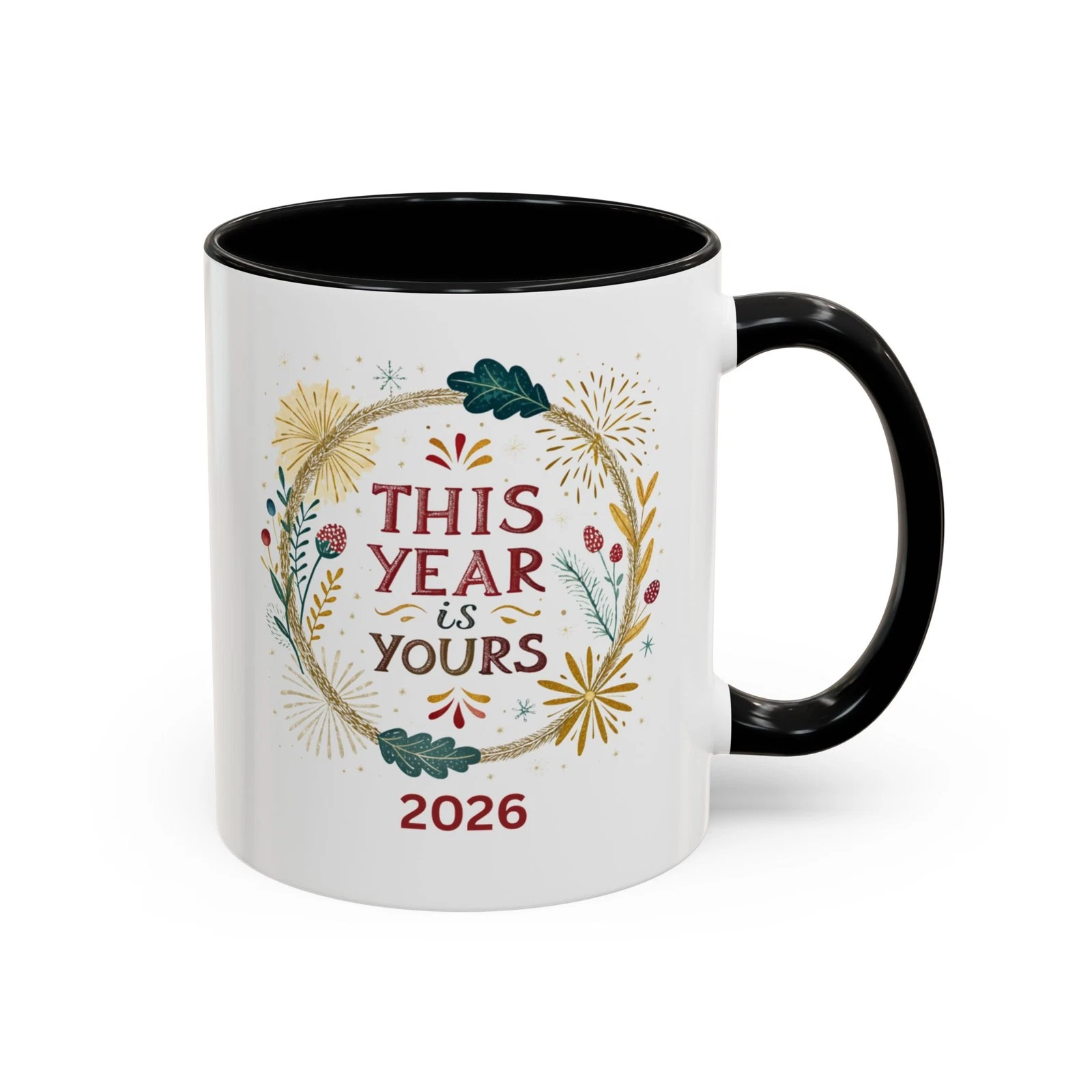 Personalized "This Year Is Yours" 2026 Mug | Accent Coffee Mug