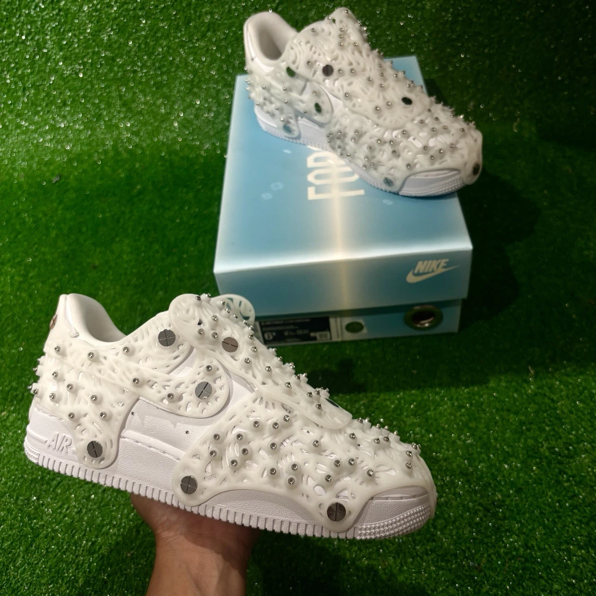 Nike Swarovski x Air Force 1 LXX White W for sale - eBay