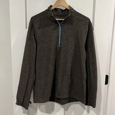 NWOT Lululemon Surge Warm 1/2 Zip Men’s M Heathered Utilitarian 
