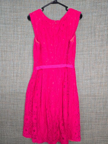 rabbit Rabbit rabbit designs Dress Women's Size 16 Red Sleeveless Knee Length - Picture 7 of 8