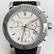 Burberry Bu2300 Analog Quartz Men Men'S Watch Chronograph 24061893 Vintage 95494