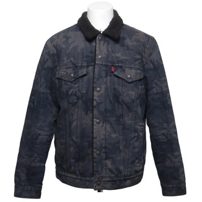 Levi Strauss & Co, Gefütterte Jeansjacke, Herren, Größe: L, Blau/Mehrfarbig #dUH