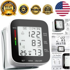 Portable Home Blood Pressure Monitor - Fast Readings, High Blood Pressure Alert