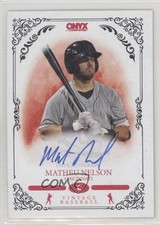 2022 Onyx Vintage Auto Blue Ink Matheu Nelson #VAMN Auto 0h29