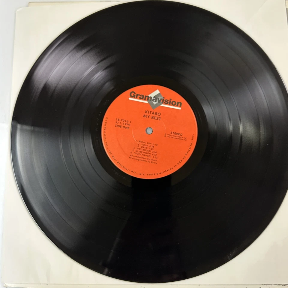 My Best Vinyl LP Record Kitaro Gramavision 7016 Foto 4 de 4