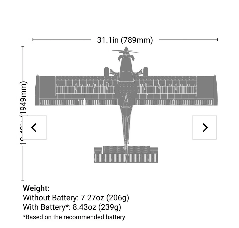 Micro DRACO 800mm BNF Basic con AS3X y SAFE Select Foto 3 de 4