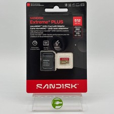 New SanDisk Extreme PLUS MicroSDXC SDSQXBJ-512G-GU6MA