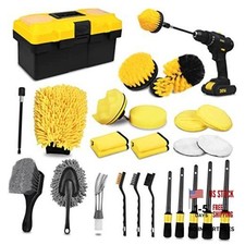 27Pcs Car Detailing Kit, Car Detailing Brush Set, Auto Detailing Drill 27pcs