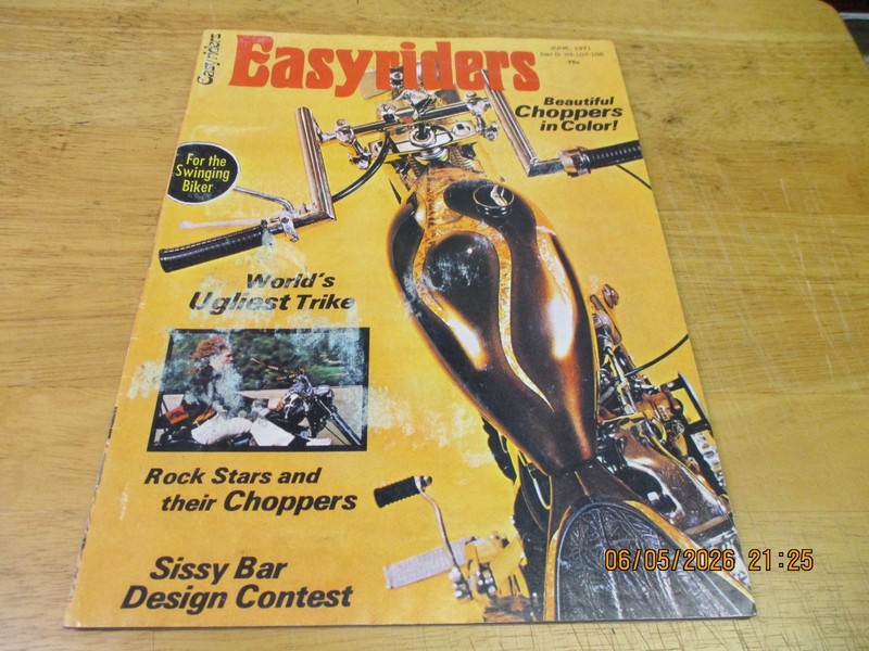 Easyriders. First Issue #1, June 1971. (1991 Supplement, 3-staples)