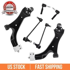 6pc Front Lower Control Arm w/Ball Joint Sway Bar For Equinox Terrain 2010-2017