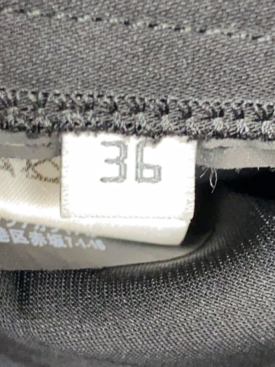 BALENCIAGA Asymmetrical Pleated Long Skirt, Size 36, Polyester, Black, 529757 TY thumbnail 5