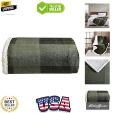 Throw Blanket, Brushed Fleece  Plush Sherpa Bedding, Blanket for Couch  Bed...