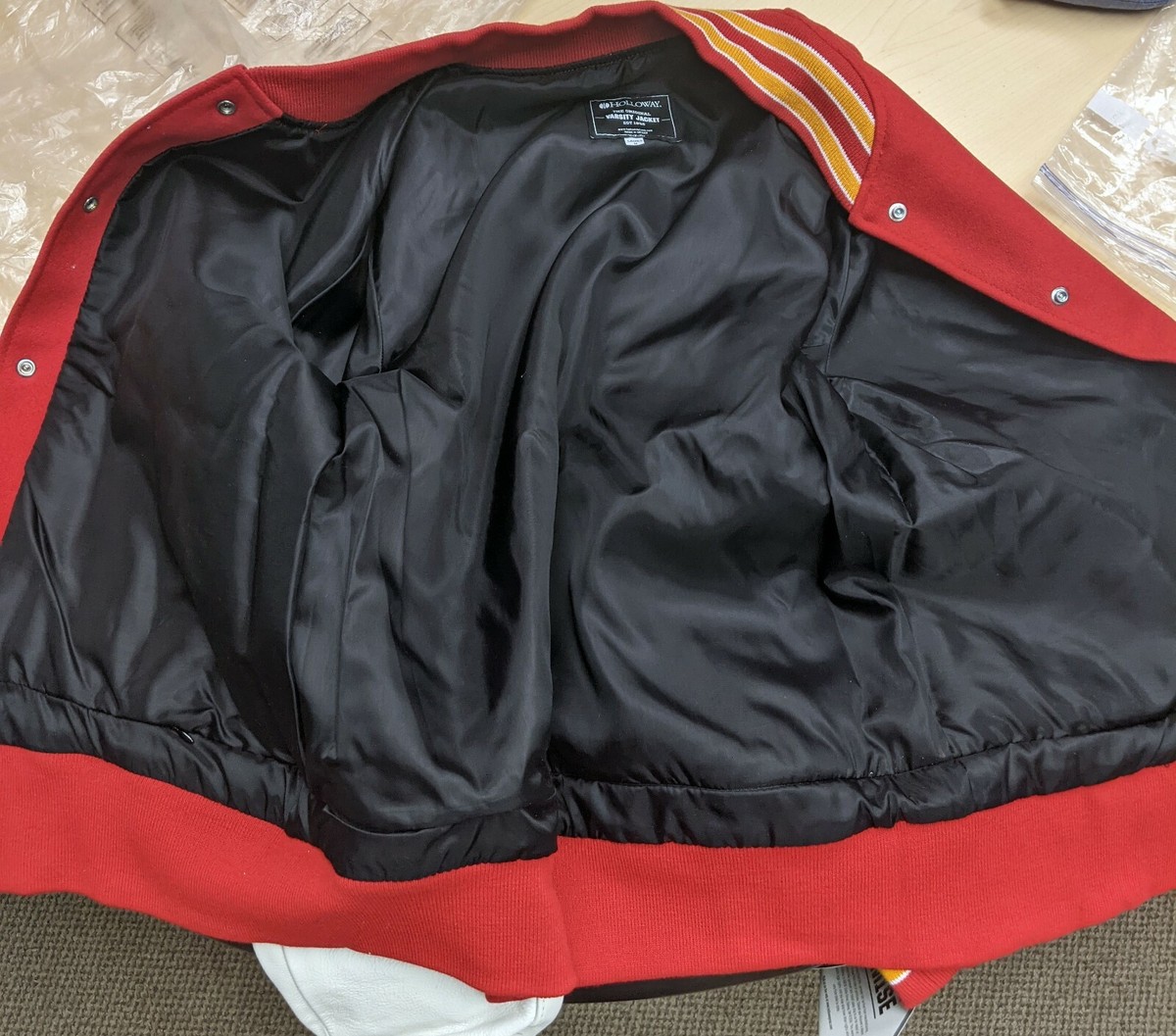 Veste vintage Holloway Letterman fabriquée aux États