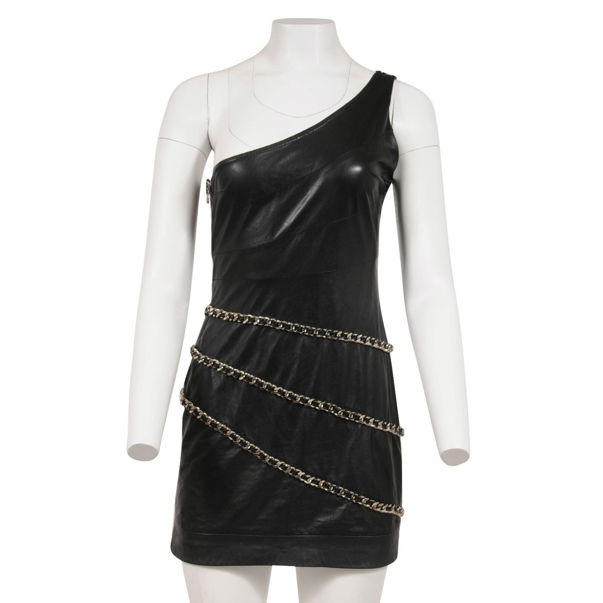 black linen slip dress Xaria Linen-Blend Mini Dress