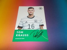 Tom Krauss U21 DFB signed autograph on autograph card
