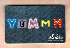 RED ROBIN Neon Light and Signs Spelling Yummm ( 2018 ) Gift Card ( $0 )
