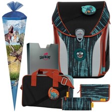 BIG REX - T-Rex - DerDieDas ErgoFlex MAX Schulranzen-Set 6tlg. - TÜTE GRATIS