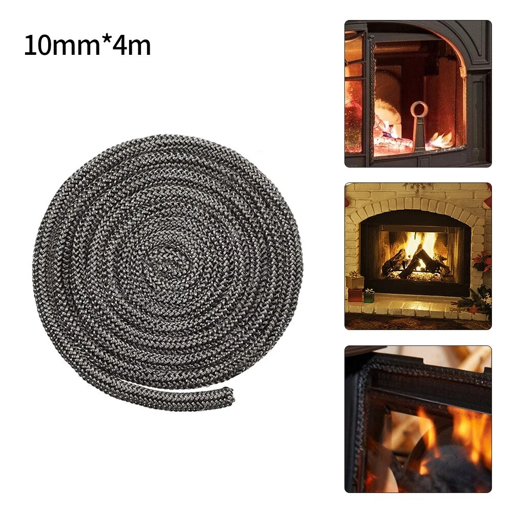 Wood Stove Door Gasket-Kit Rope 10mm 4meters Replacement For Fireplace Door  Part | eBay