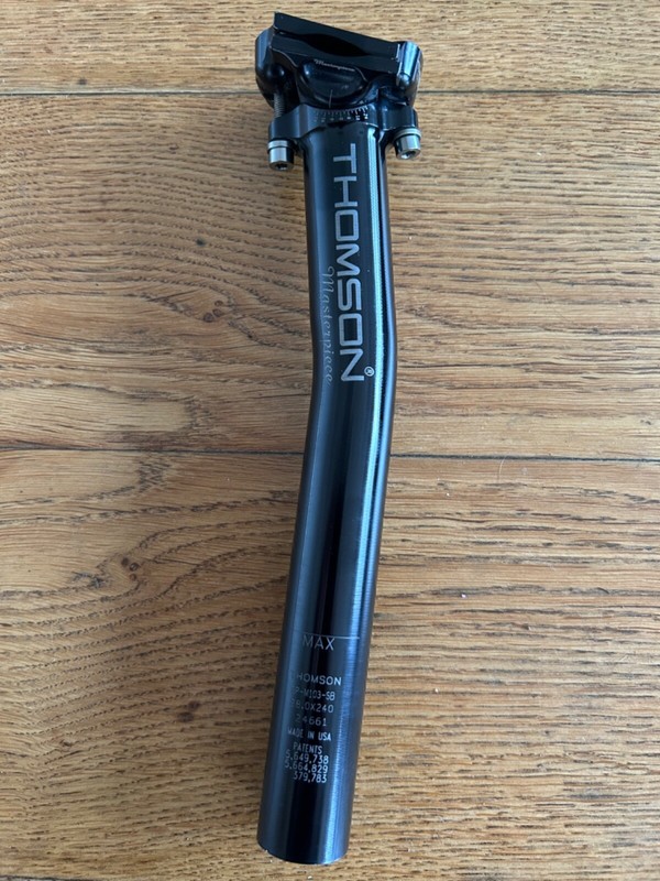 Rare Thomson Masterpiece Seatpost 28mmx240 (black)