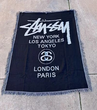 Stussy Blanket Throw Area Rug Brand New 51 x 63in Stüssy Vintage Home Decor