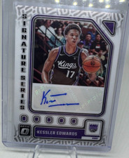 2023-24 Donruss Optic Kessler Edwards Signature Series Auto #SS-KLR Kings Ball