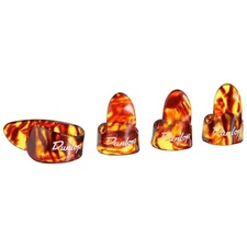 Dunlop 9020TP Shell Plastic Banjo Guitar Finger/Thumb Picks Players 4 Pack Large