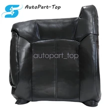 Left Driver Side Leather Top Seat Cover Dark Gray For 1999-2002 Chevy Silverado