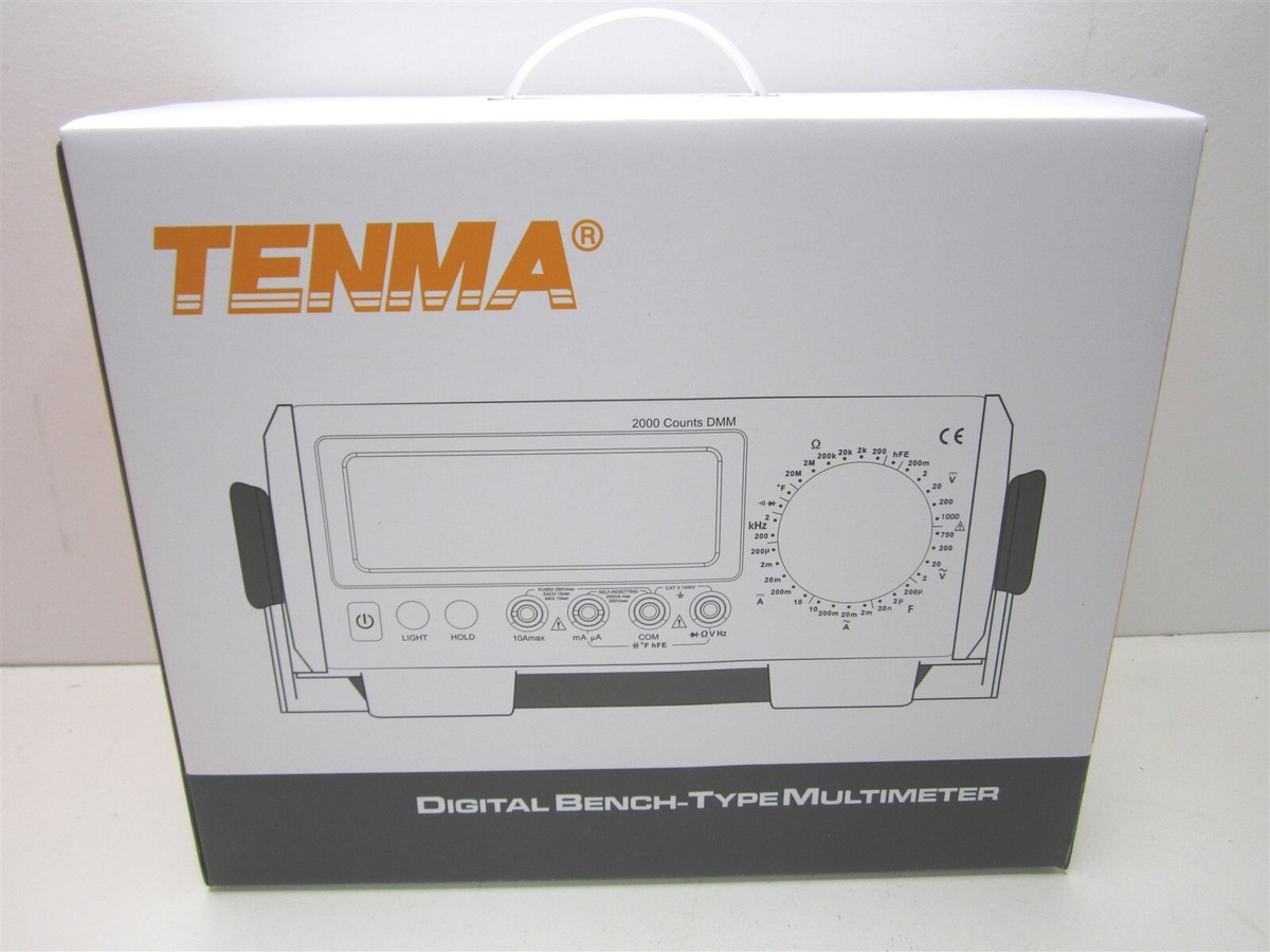 Tenma (72-1055) Auto, Manual Range 1 kV 10 A 3.5 Digit Bench