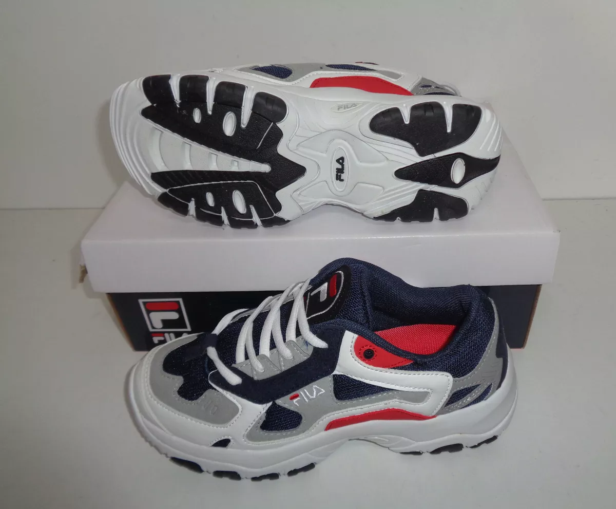 FILA New Ladies Blue White Casual Retro Womens Trainers Shoes RRP