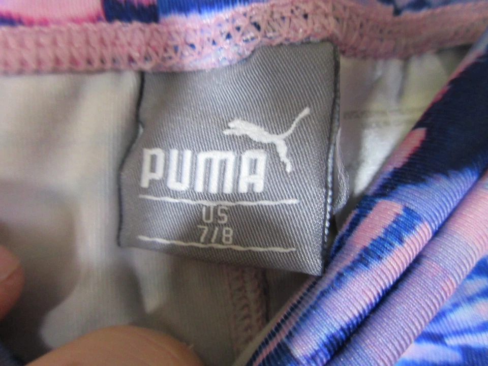 Leggings ajustados de tiro alto abstractos cintura elástica talla 7/8 Puma para niñas Foto 4 de 4