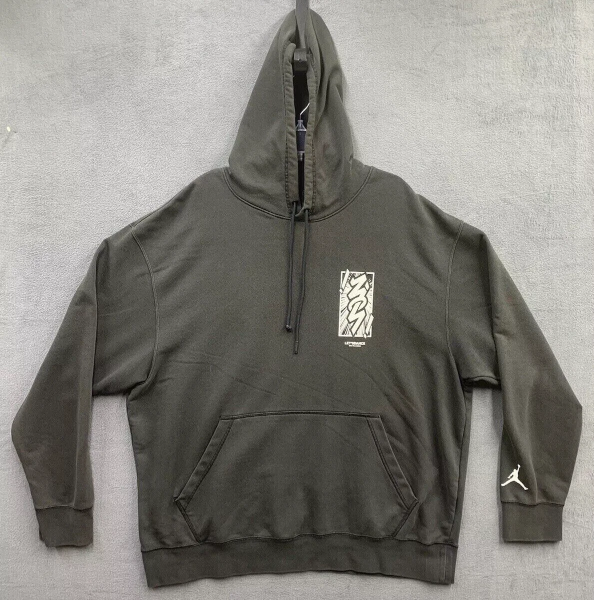 Jordan Zion Williamson Dri-Fit Pullover Hoodie XXL Black Logo Graphic DH0598-010