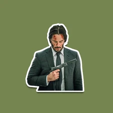 John Wick Sticker 3.5 Inch Vinyl Decal Waterproof Indoor/Outdoor
