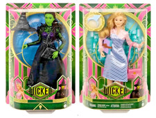 Wicked Movie 2-Pack Glinda At Shiz University & Elphaba w/Hat Dolls by Mattel🆕