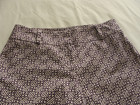 TALBOTS Purple & White Graphic Print CROP Capri Pant Sz 8P (20.5 Inseam) — photo 5