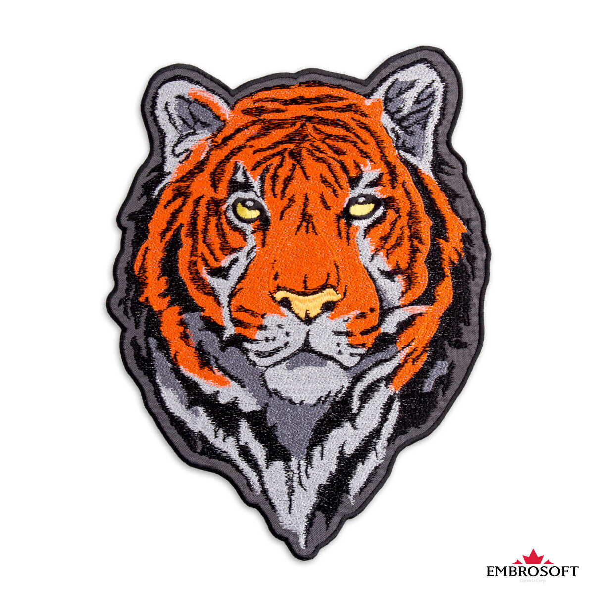 Orange Bengal Tiger Patch Small Size