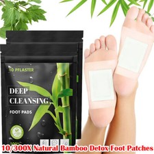 10/300PCS Detox Foot Patches Natural Herbal Wormwood Remove Toxin Relieve Stress